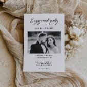 ミニマリスト フォトエンゲージメント インビテーション テンプレート