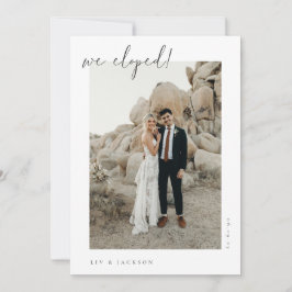 ミニマリスト フォト エルオープメント アナウンスメント 招待状