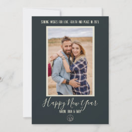ミニマリスト フォト ハッピー ニューイヤー シーズンカード