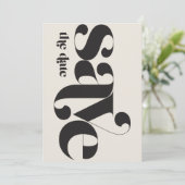 ミニマリスト フォト ブラック クリーム セーブザデート (スタンド正面)