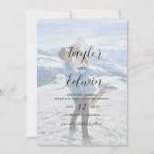 ミニマリスト フォト モダン ウェディング セーブザデート (正面)