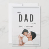 ミニマリスト フォト 父の日 カード (正面)