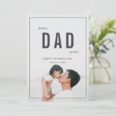 ミニマリスト フォト 父の日 カード (スタンド正面)