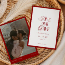 ミニマリスト フォーマル レッド ウェディング フォト