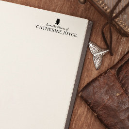 ミニマリスト・フクロウの図書室 ラバースタンプ