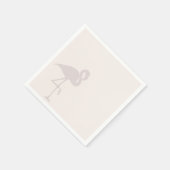 ミニマリスト フラミンゴ ナプキン スタンダードカクテルナプキン (角)