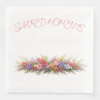 ミニマリスト フラワーコーナー ウェディング ナプキン エレガント