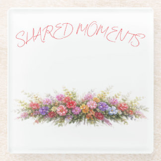 ミニマリスト フラワーコーナー ウェディング ナプキン エレガント ガラスコースター