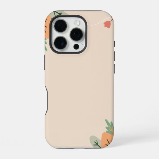 ミニマリスト フラワー柄 バックグラウンド iPhoneケース (裏面)