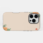 ミニマリスト フラワー柄 バックグラウンド iPhoneケース (裏面横)