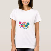 ミニマリスト フラワー Tシャツ (正面)