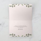 ミニマリスト フレッシュ グリーン | 母の日おめでとう カード (内部)