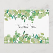 ミニマリスト フレッシュ リーフ ビジネス サンクス ポストカード (正面)