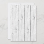 ミニマリスト ブラックベリー 水彩 ｜ エレガント ウェディング 招待状 (裏面)