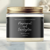 ミニマリスト ブラック ウォータープルーフ コスメティックス ジャー ラベル