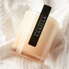 ミニマリスト ブラック キャンドル ラベル