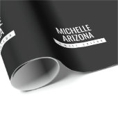 ミニマリスト ブラック プロフェッショナル モダン ラッピングペーパー (ロールコーナー)