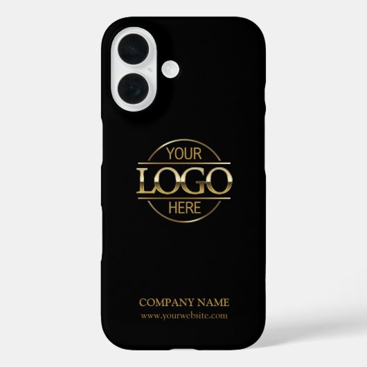 ミニマリスト ブラック プロモーション 企業 ビジネス ロゴ Case-Mate iPhoneケース (裏面)