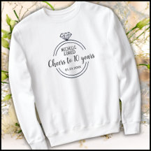 ミニマリスト・ブラック&ホワイト10結婚周年