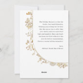 ミニマリスト ブラック ホワイト 1 枚の写真 ホリデー カード (裏面)