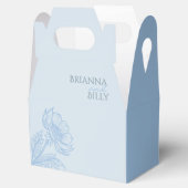 ミニマリスト・ブルー結婚フローラ フェイバーボックス (オープン)