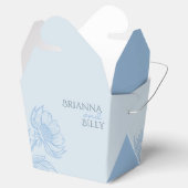 ミニマリスト・ブルー結婚フローラ フェイバーボックス (オープン)