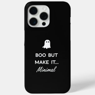 ミニマリスト・ブー・ゴースト・ハロウィン iPhone 15 Pro Max C Maxケース
