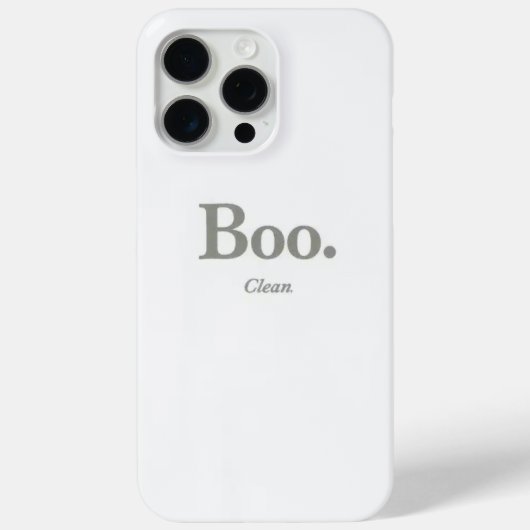 ミニマリスト・ブー・ハロウィンiPhone 15 Pro Maxケース Case-Mate iPhoneケース (裏面)