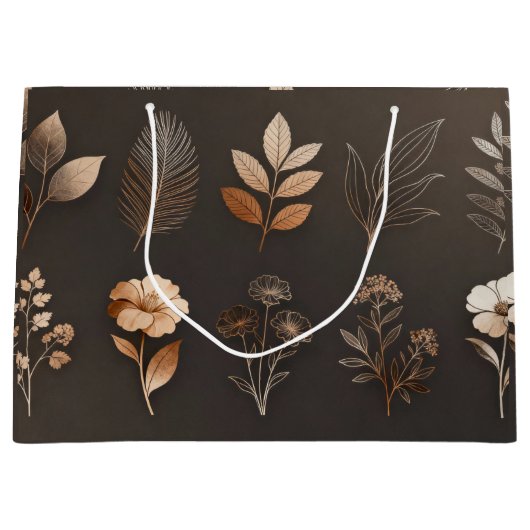 ミニマリスト プレミアム ショッピング バッグ ラージペーパーバッグ (正面)