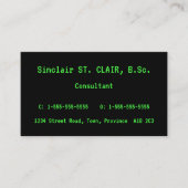 ミニマリスト、プレーン、およびシンプルビジネス・カード 名刺 (正面)