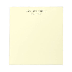 ミニマリスト プレーン クラシカル プロフェッショナル クリーム ノートパッド