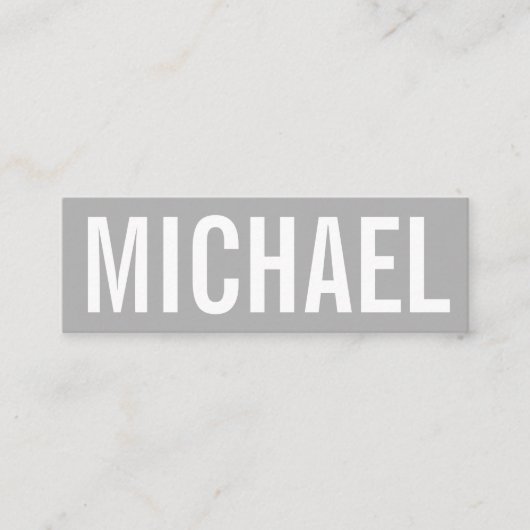 ミニマリスト·プロフェッショナルはっきりした·名刺 スキニー名刺 (正面)