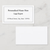 ミニマリスト、プロフェッショナル名刺 名刺 (正面/裏面)