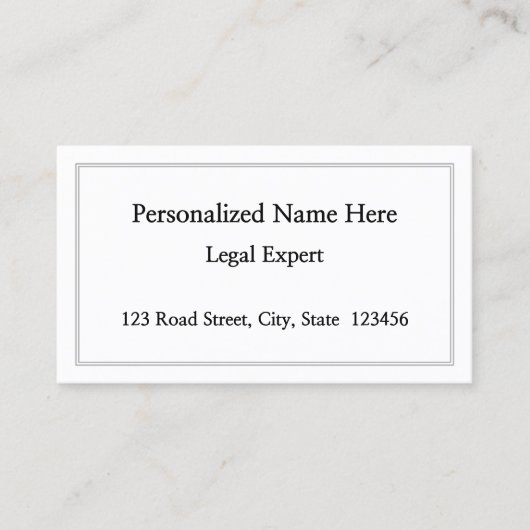 ミニマリスト、プロフェッショナル名刺 名刺 (正面)