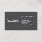ミニマリスト、プロフェッショナル2 – トーンブラック炭 名刺 (正面)