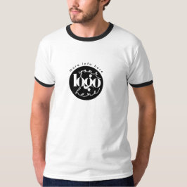 ミニマリスト プロフェッショナル ビジネス カスタムロゴ メンズ Tシャツ