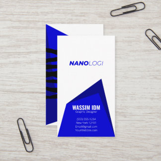 ミニマリスト·プロフェッショナル·ブルー 名刺
