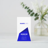 ミニマリスト·プロフェッショナル·ブルー 名刺 (スタンド正面)