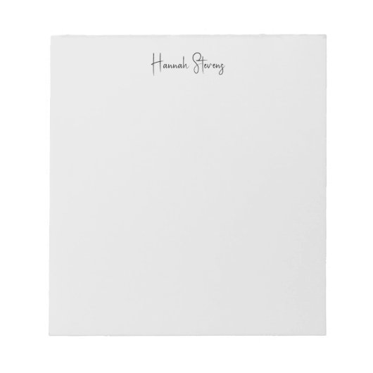 ミニマリスト プロフェッショナル モダン カリグラフィー ノートパッド (正面)