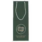 ミニマリスト プロモーショナル ビジネス 会社 ロゴ ワインギフトバッグ (裏面)