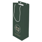 ミニマリスト プロモーショナル ビジネス 会社 ロゴ ワインギフトバッグ (正面アングル)