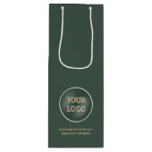 ミニマリスト プロモーショナル ビジネス 会社 ロゴ ワインギフトバッグ (正面)