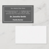 ミニマリスト、ヘルスケアプロフェッショナル名刺 名刺 (正面/裏面)