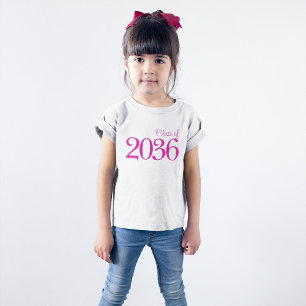 ミニマリスト ホットピンク 学校 クラス Tシャツ