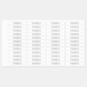 ミニマリスト ホワイト キャンドル ラベル (シート)