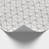 ミニマリスト ホワイト クリスマス ジオメトリック プライド ラッピングペーパー (角)