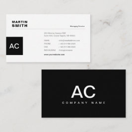 ミニマリスト、ホワイト、シンプルプロフェッショナル、ボホ、 名刺