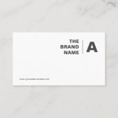 ミニマリスト、ホワイト、シンプルプロフェッショナル、ボホ、 名刺 (裏面)