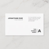 ミニマリスト、ホワイト、シンプルプロフェッショナル、ボホ、 名刺 (正面)