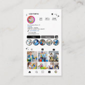 ミニマリスト ホワイト ハウスキーピング Instagram QR 名刺 (正面)